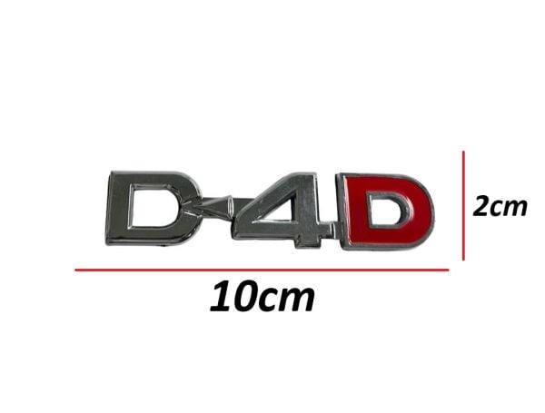 YAZI COROLLA 07-16/YARİS 06-12/RAV4 05-11/HILUX 07-14 ARKA (D4D YAZISI)