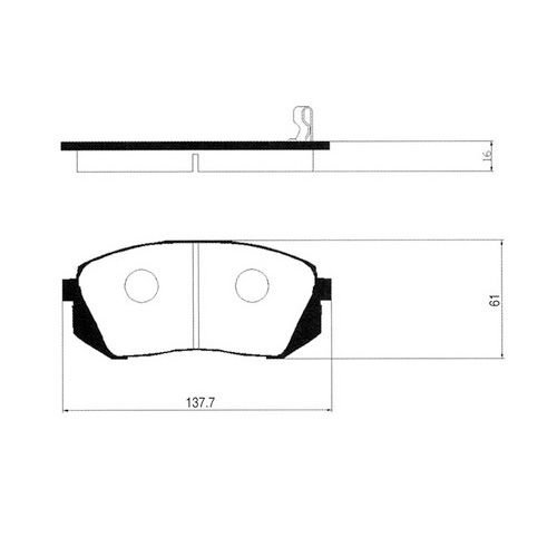 ON FREN BALATA - SPORTAGE 2WD-4WD 10- / IX35 2WD-4WD 10- / TUCSON 15- / KONA 17-