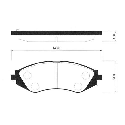 ON FREN BALATA - LANOS 1.6 16v / NUBIRA 97- / ESPERO / REZZO