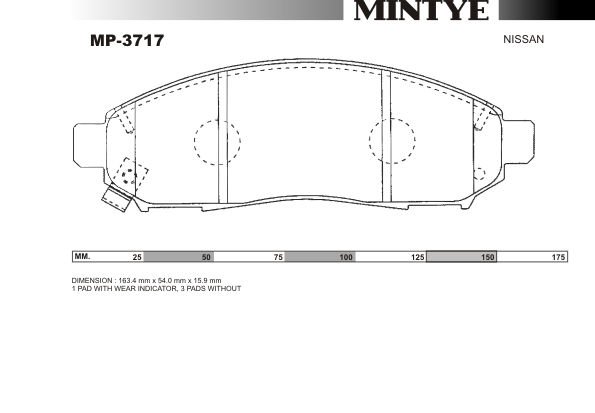 ON FREN BALATA - PATFINDER 05>11 *4WD*