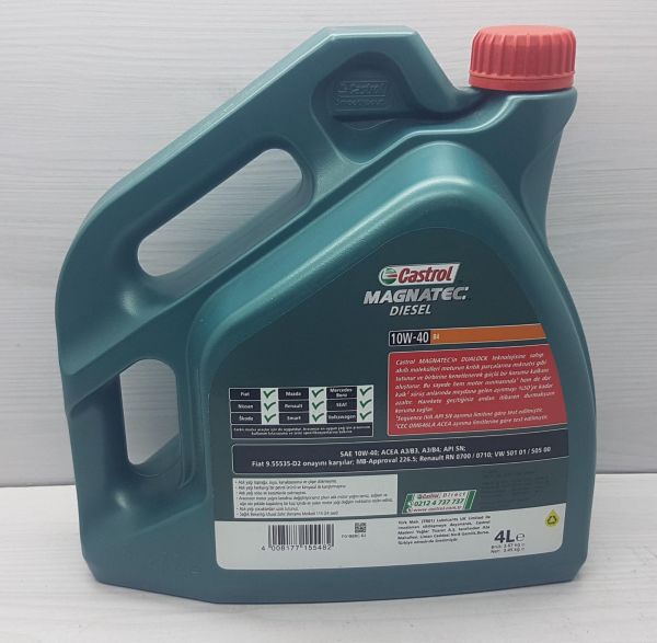 Yağ 10W40 4Lt Castrol Magnatec Dizel
