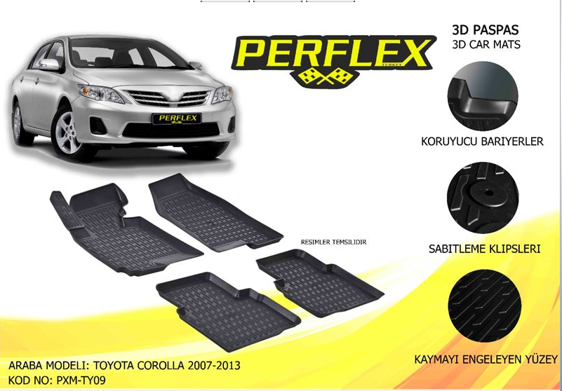 Paspas Corolla 07-13 3D
