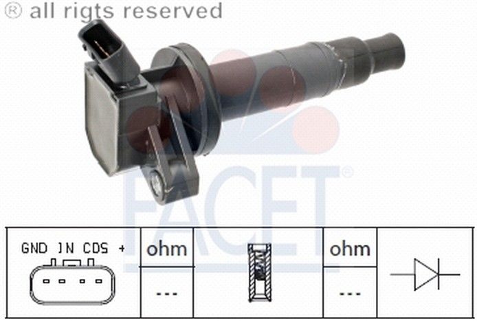 BOBIN ATESLEME (PIPO TIP)-COROLLA 02>/AVENSIS 03>  4 FISLI 90919-02239   (FCT)