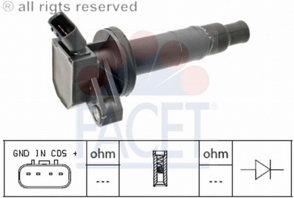 BOBIN ATESLEME (PIPO TIP)-COROLLA 02>/AVENSIS 03>  4 FISLI 90919-02239   (FCT)