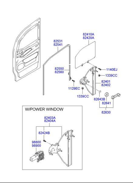 STAREX CAM KRİKOSU - ELEKTRİKLİ MOTORSUZ SOL