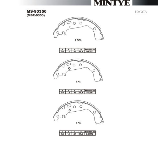 ARKA FREN BALATA (PABUC) - YARIS 01-05
