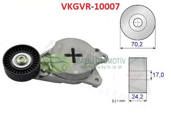 V KAYIS GERGI KUTUK COROLLA 03- DIZEL / 07- / YARIS 06- / AURIS 07-