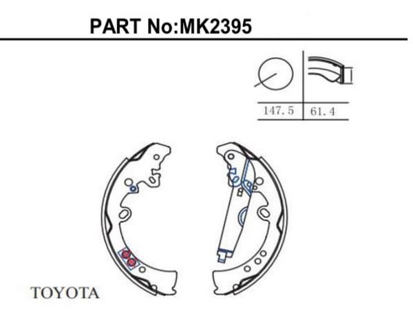 HILUX VIGO 2012-2013 FREN BALATASI ARKA PABUÇLU