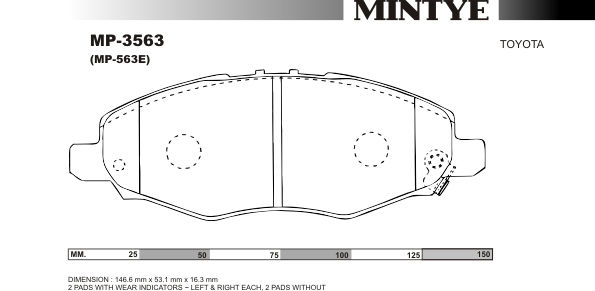 ON FREN BALATA - HILUX-VIGO 4WD 06-