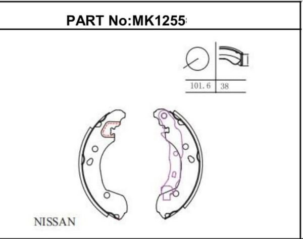 MICRA 2002-2011 / NOTE 2006-2013 / CLIO 2005-2012 FREN BALATASI ARKA PABUÇLU
