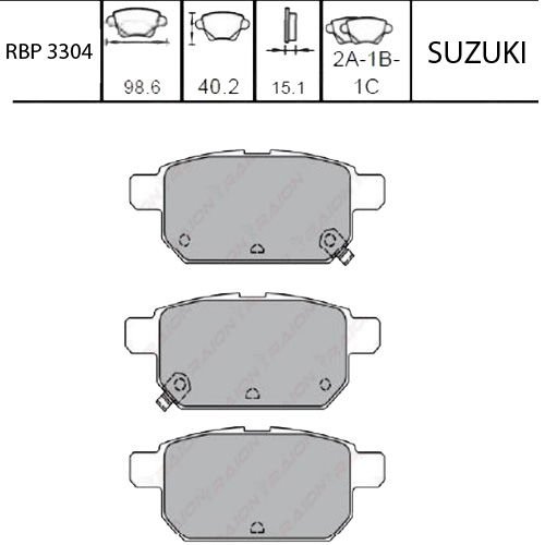 ARKA FREN BALATA - SWIFT 10- / VITARA 15- / S-CROSS 13- / BALENO 16-