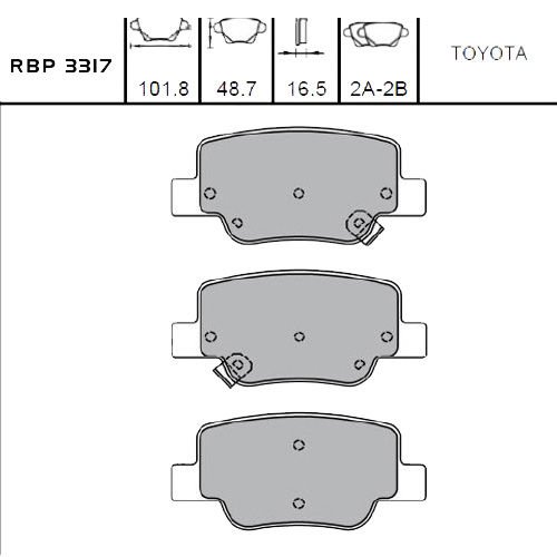 ARKA FREN BALATA - TOYOTA:VERSO 09-