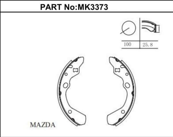 323 1989-2002 FREN BALATASI ARKA PABUÇLU İNCE TİP