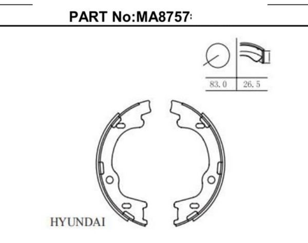 I-30 / CEED / SPORTAGE 08- / IX-35 EL FREN BALATASI PABUÇLU
