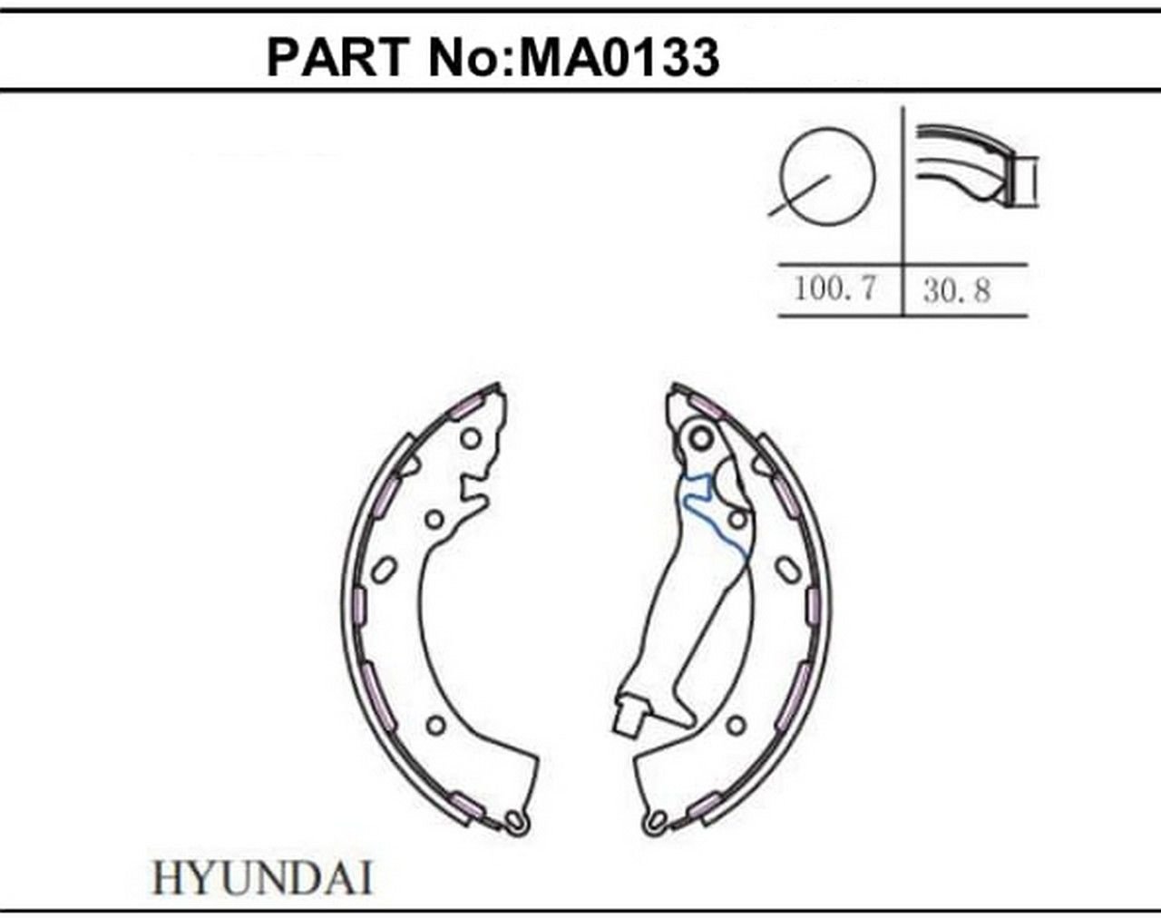 GETZ ABSLI / İ20 2009-2012 / RIO 2011- FREN BALATASI ARKA KAMPANA  ABSLİ