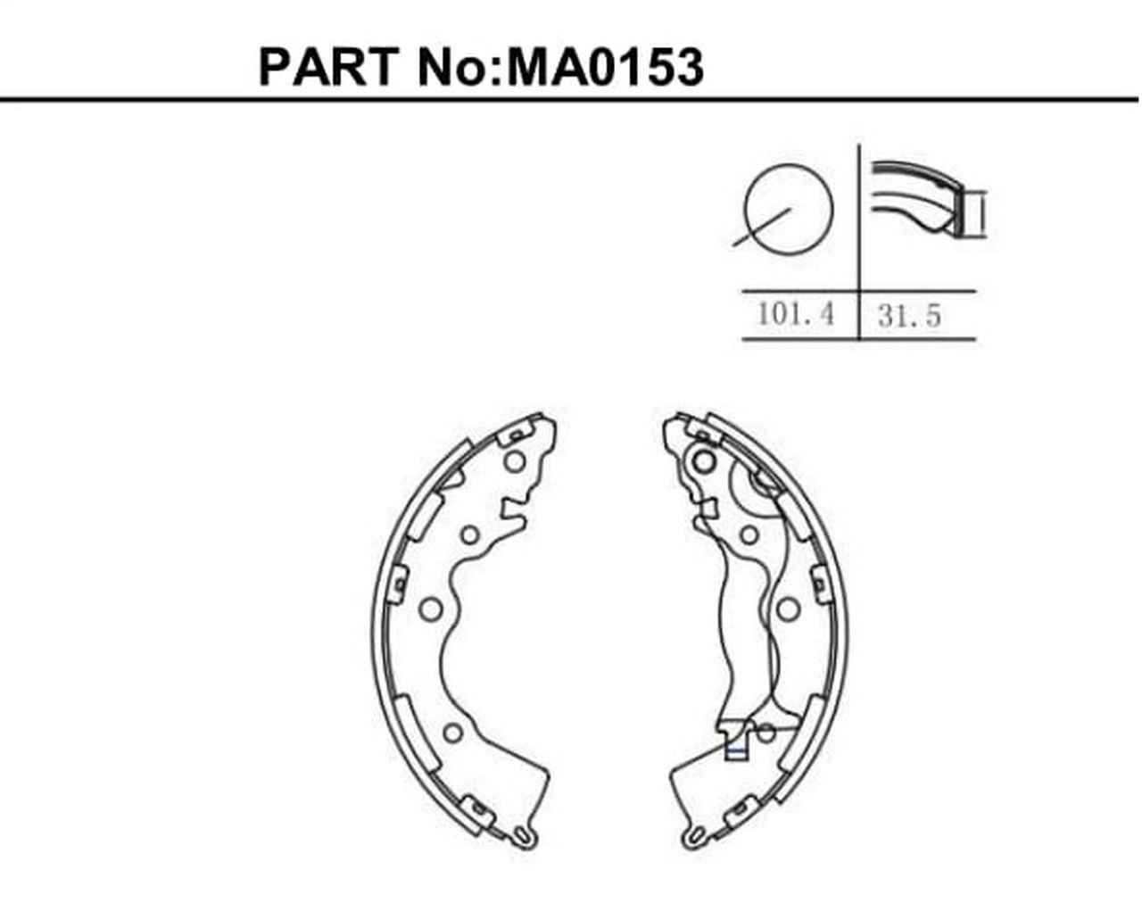 ERA / I-30 / CEED / RIO 2005- FREN BALATASI ARKA PABUÇLU