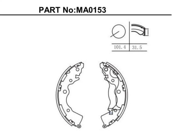 ERA / I-30 / CEED / RIO 2005- FREN BALATASI ARKA PABUÇLU