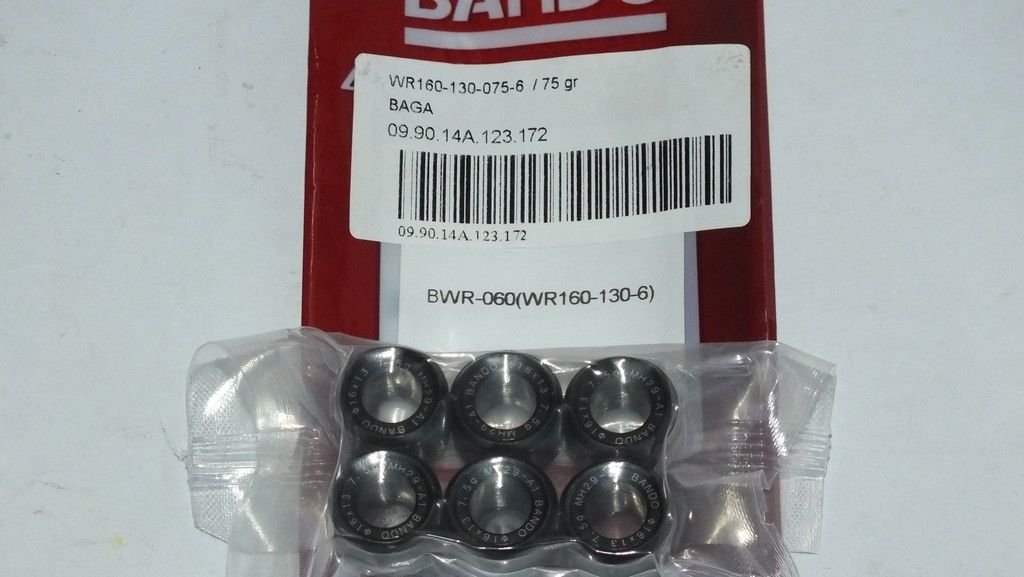 WR160-130-075-6  / 75 gram  /  Weight Roller / BAGA
