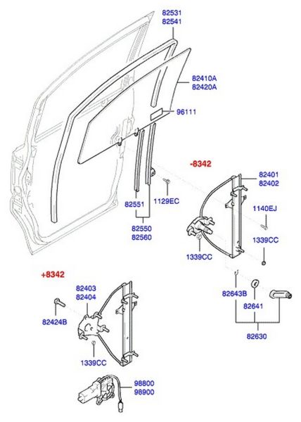 STAREX 2002-2008 CAM KRİKOSU MANUEL SAĞ