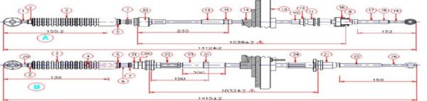 TEL VITES- LANCER 92-03 / PROTON-PERSONA 96-