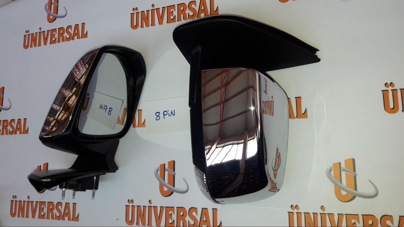 AYNA DİKİZ D-MAX 12-16 RH (ELEKTRİKLİ/SİNYALLİ 8  FİŞ KROM) (ARAPÇA YAZILI)