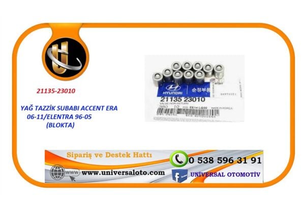YAĞ TAZZİK SUBABI ACCENT ERA 06-11/ELANTRA 96-05  (BLOKTA)