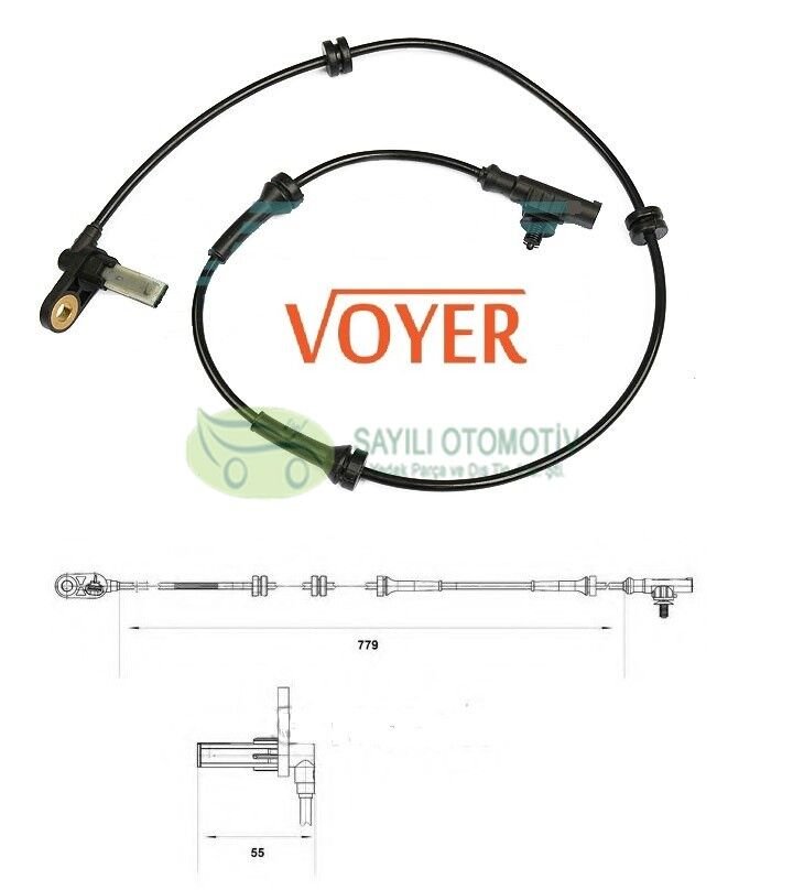 SENSOR ABS PRIMERA 02-07 ARKA SAG