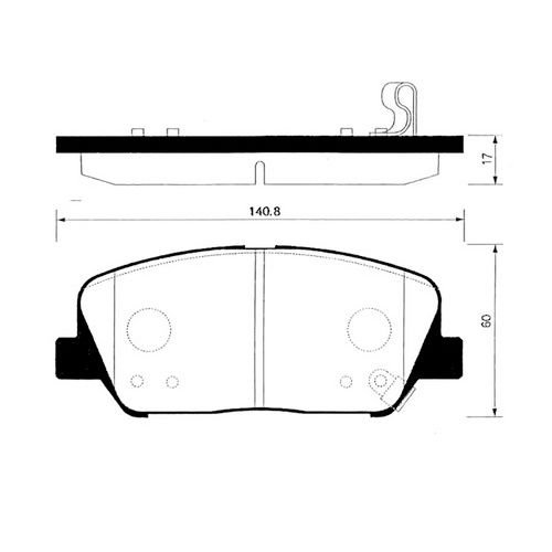 ON FREN BALATA - I30 12- / I40 13- / OPTIMA 12-
