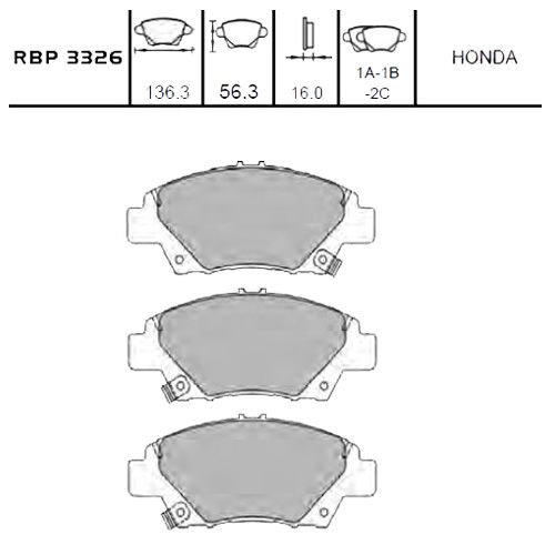 ON FREN BALATA - JAZZ 08- / HONDA:CR-Z 2010-