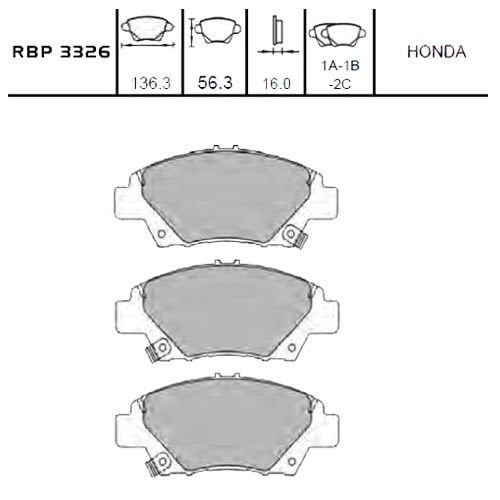 ON FREN BALATA - JAZZ 08- / HONDA:CR-Z 2010-