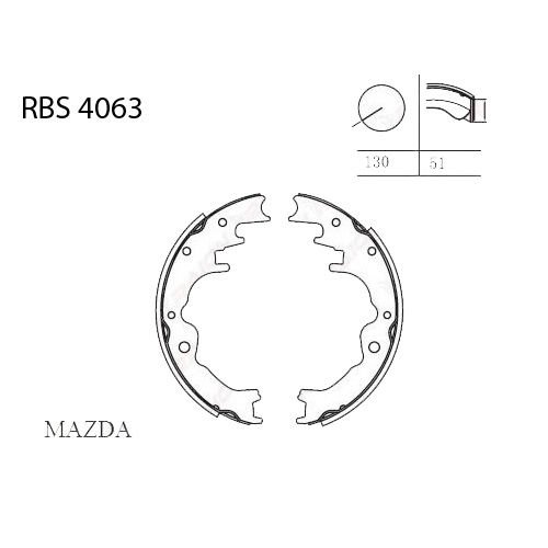 ARKA FREN BALATA (PABUC) - B2500 2WD-4WD 97-00