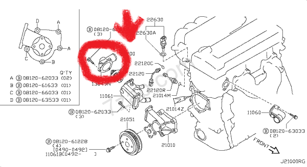 Sunny / Prımera 1,6 Termostat Kapağı
