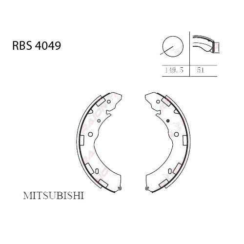 ARKA FREN BALATA (PABUC) - L200 07- / D-MAX 12- / L200 SU 15-