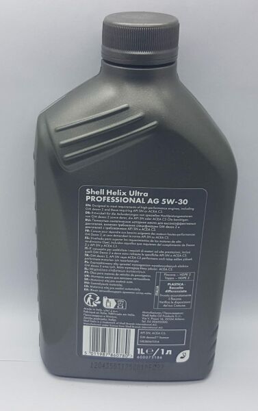 YAG 5W30 1LT SHELL AG