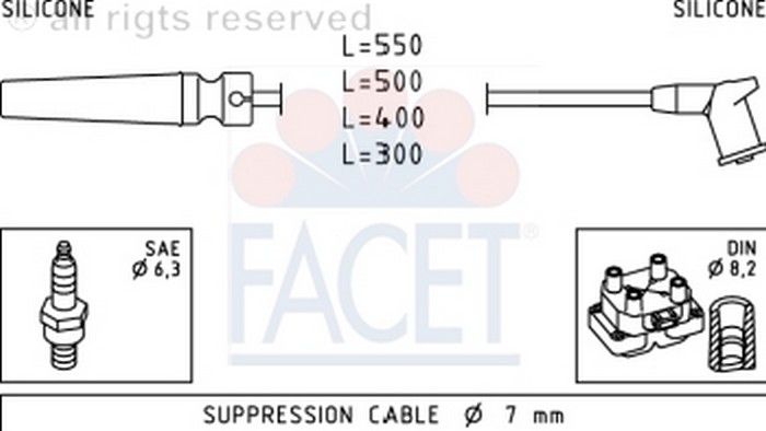 BUJI KABLO TAKIMI-LACETTI  1.4-1.6 16V  04>>  (FACET)