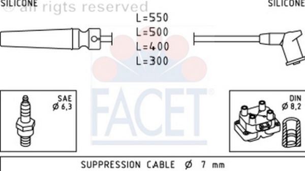 BUJI KABLO TAKIMI-LACETTI  1.4-1.6 16V  04>>  (FACET)