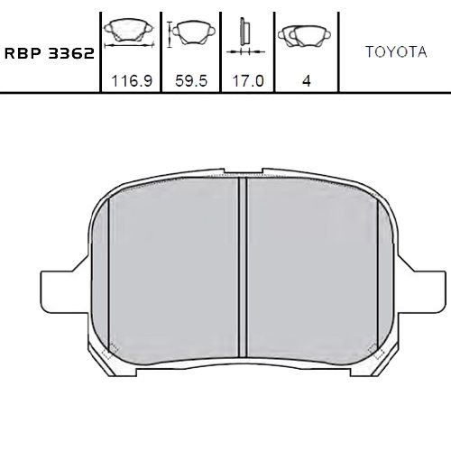 ON FREN BALATA - CAMRY 96-00 / PREVIA 01-06