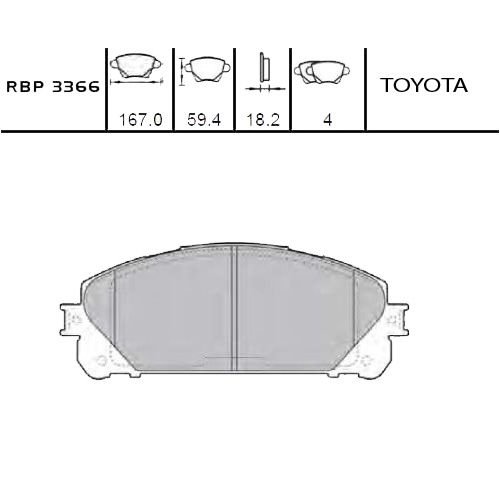ON FREN BALATA - RAV4 2012-