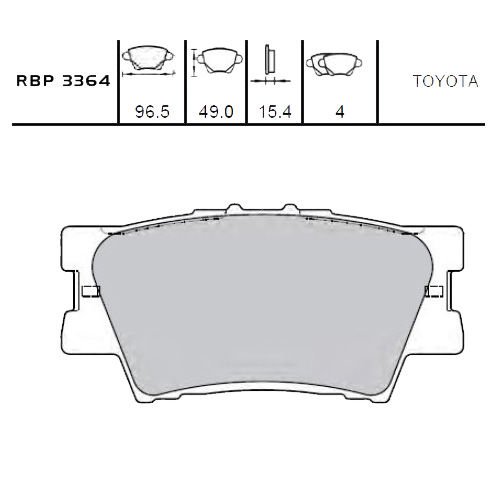 ARKA FREN BALATA - RAV4 06-11 / RAV4 12-