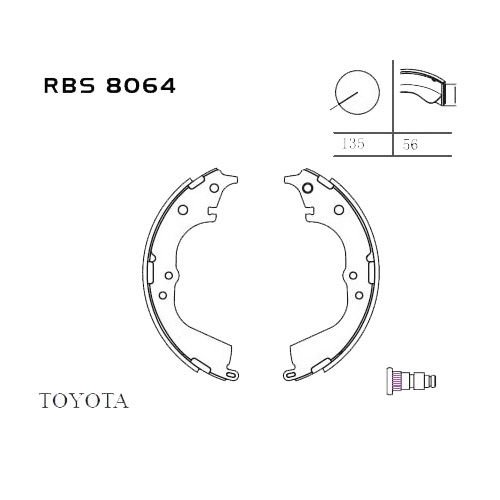 ARKA FREN BALATA (PABUC) - HILUX-LN145 98-00