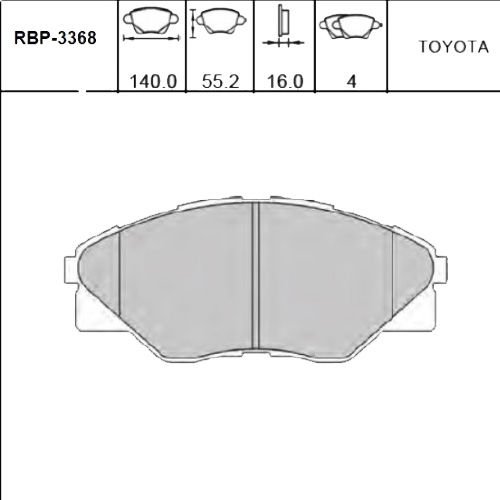 ON FREN BALATA - HILUX-VIGO 2WD/4WD 11-
