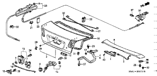 Civic 01-06 Bagaj Açma Teli