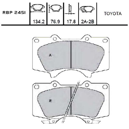 ON FREN BALATA - HILUX REVO 15-