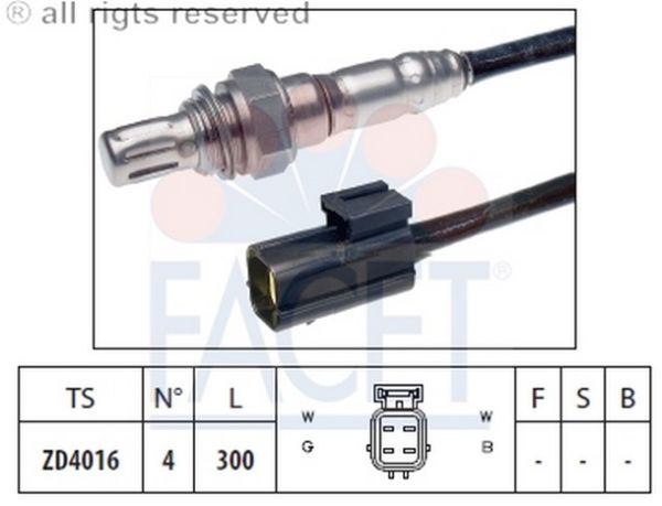 SENSOR OKSIJEN-ACCENT 95>00 1.3 12V  (FACET)