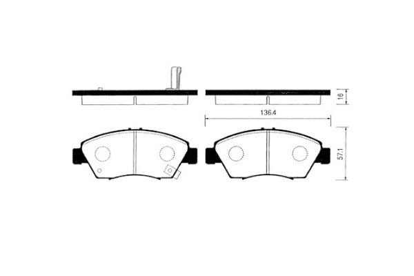 ON FREN BALATA - CIVIC 1.6 96-00 / CITY 21-