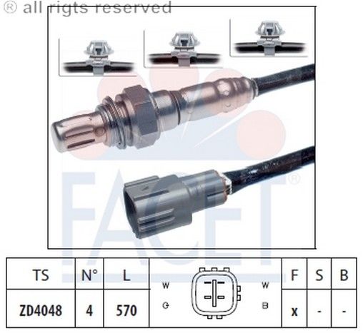 SENSOR OKSIJEN-COROLLA 1.4 16V 00>02 (FACET)