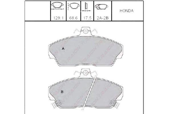 ON FREN BALATA - CIVIC 01-05 / EURO-CIVIC 96-00