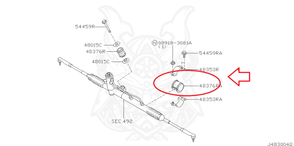 Direksiyon Kutu Lastiği Almera Sol 00-
