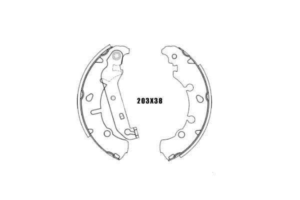 ARKA FREN BALATA (PABUC) - MAZDA-2 03- / FIESTA 01-08