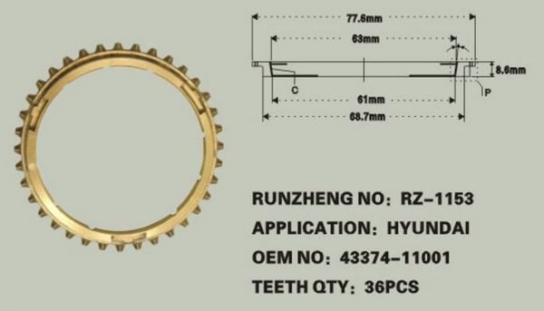 H 100 97- SENKROMEÇ SARISI 4.5 VİTES